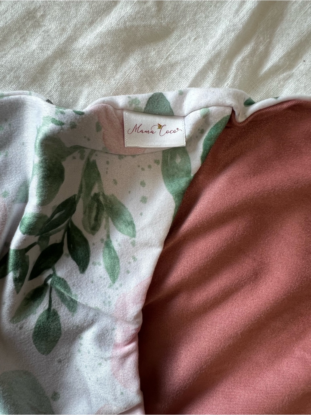 Mama Coco Swaddle Sleep Sack Pink & Green — image 4 of 6